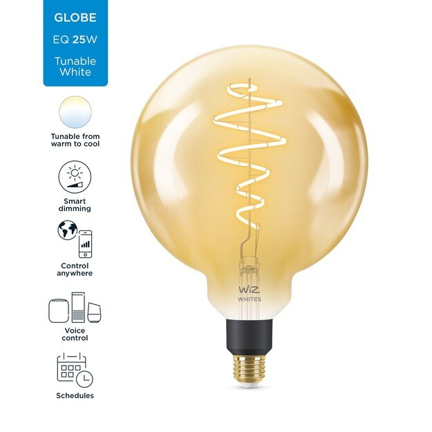 WiZ - G200 Amber Globe E27 Tunable white - Smart Home