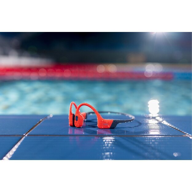 Shokz - OpenSwim Pro, Bone Conduction Headset  - Red