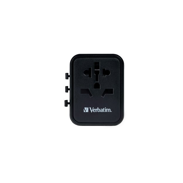 Verbatim - Universal Travel Adapter UTA-01 with 2xUSB Charger