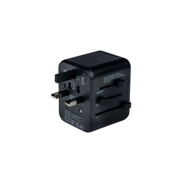 Verbatim - Universal Travel Adapter UTA-01 with 2xUSB Charger