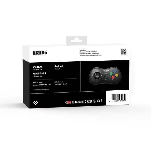 8BitDo NEOGEO Wireless Pad Black