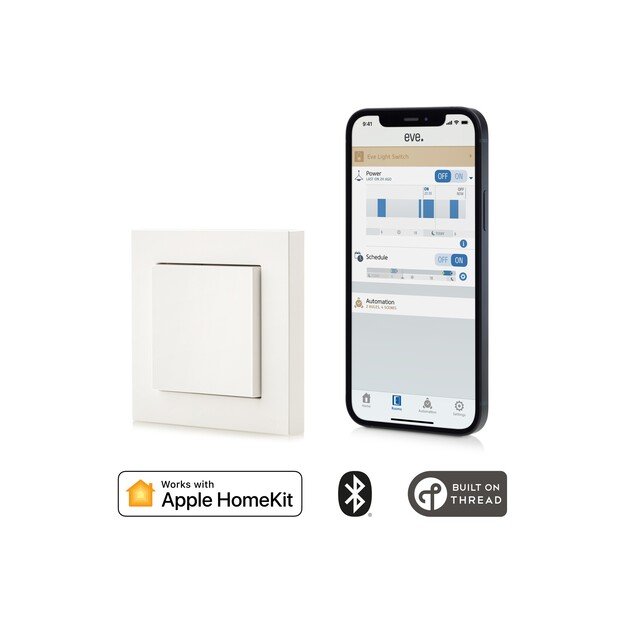 Eve Light Switch - Connected Wall Switch with Apple HomeKit technology