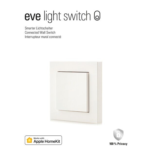 Eve Light Switch - Connected Wall Switch with Apple HomeKit technology