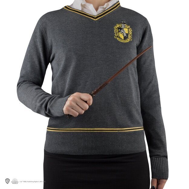 Harry Potter - Hufflepuff - Grey Knitted Sweater - Small