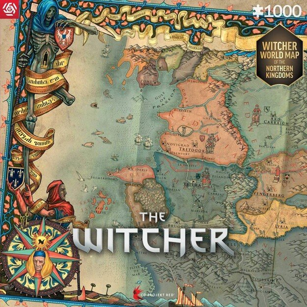 GAMING PUZZLE: THE WITCHER 3 THE NORTHERN KINGDOMS PUZZLES - 1000