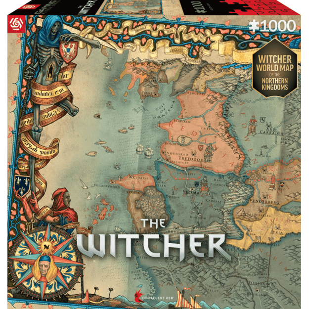 GAMING PUZZLE: THE WITCHER 3 THE NORTHERN KINGDOMS PUZZLES - 1000