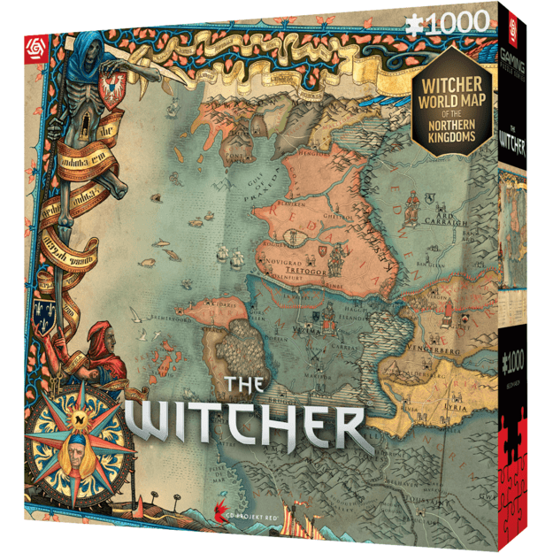 GAMING PUZZLE: THE WITCHER 3 THE NORTHERN KINGDOMS PUZZLES - 1000