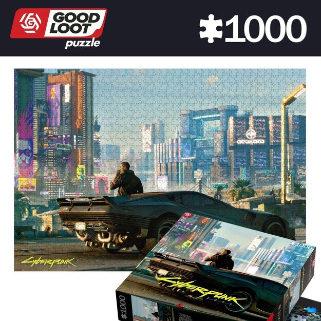 GAMING PUZZLE: CYBERPUNK 2077: MERCENARY ON THE RISE PUZZLES - 1000