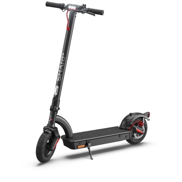 Sharp - Electric Scooter with rear Suspension - Black