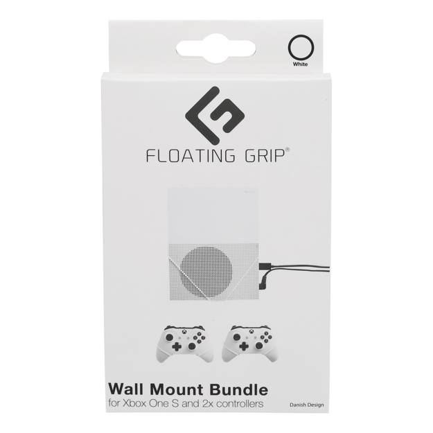 Floating Grips Xbox One S and Controller Wall Mounts - Bundle (White)