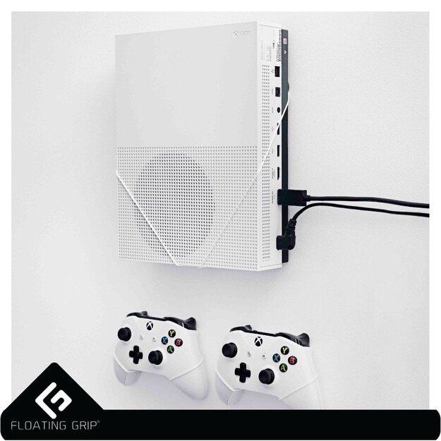 Floating Grips Xbox One S and Controller Wall Mounts - Bundle (White)