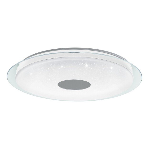 EGLO - Totari-Z ceiling lamp chrome and white with crystal effect Ø77 - TW - Zigbee, Bluetooth