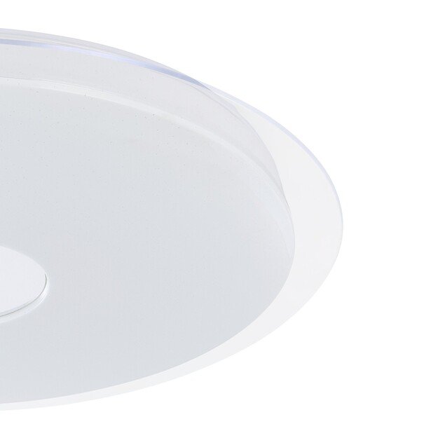 EGLO - Totari-Z ceiling lamp chrome and white with crystal effect Ø77 - TW - Zigbee, Bluetooth