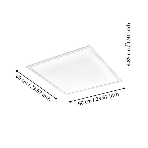 EGLO - Salobrena-Z panel white 59.5x59.5 - TW - Zigbee, Bluetooth