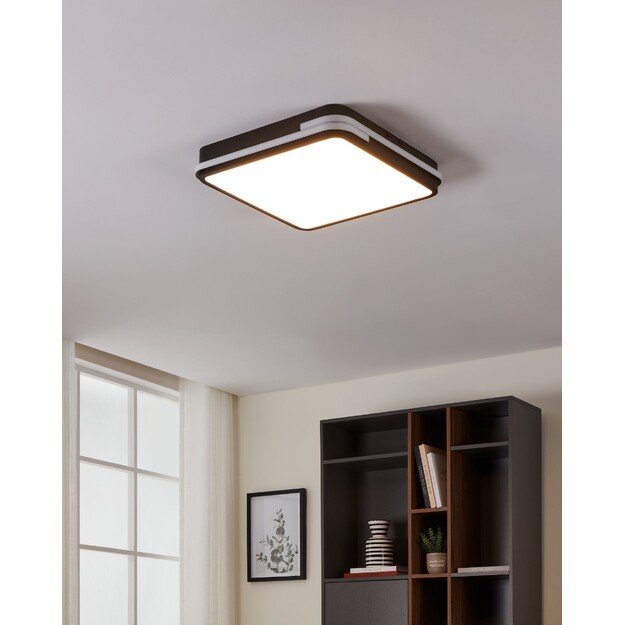 EGLO - Genovese-Z loft lamp black 47x47 - RGB + TW - Zigbee, Bluetooth