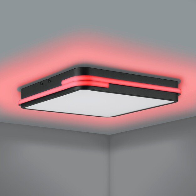 EGLO - Genovese-Z loft lamp black 47x47 - RGB + TW - Zigbee, Bluetooth