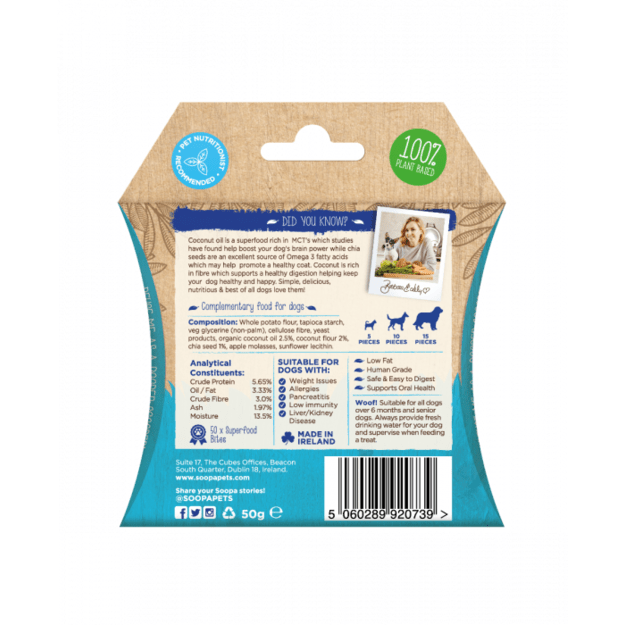 SOOPA - Healthy Bites Coconut & Chia Seed 50g - (SO920739)