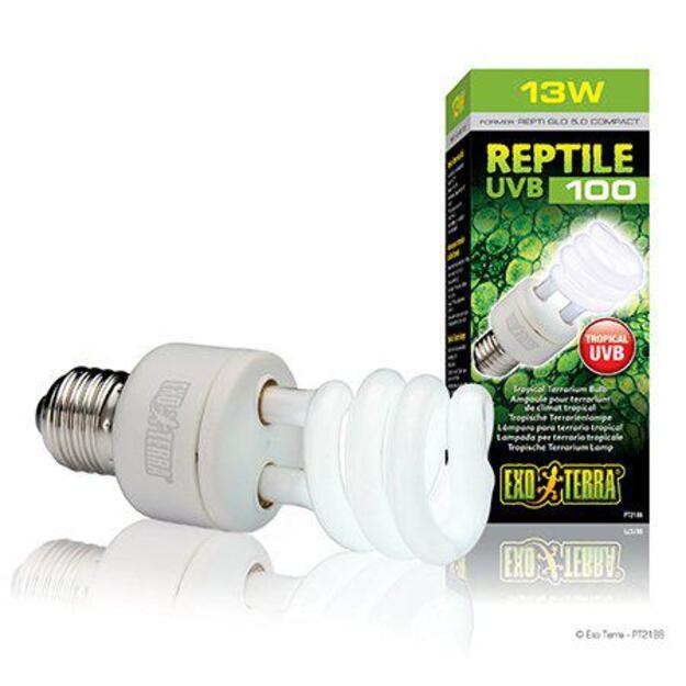 EXOTERRA - Reptile Uvb 100 Fluorescent lamp 13W E27  - (220.1870)