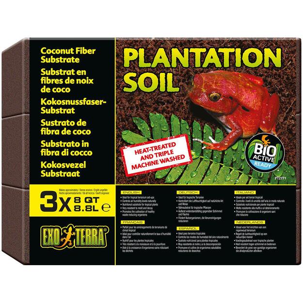 EXOTERRA - Plantation Soil 3 X 8.8L Tropical Substrate  - (222.5091)