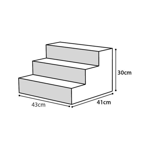 Flamingo - Easy step stair grey, S - (540058500350)