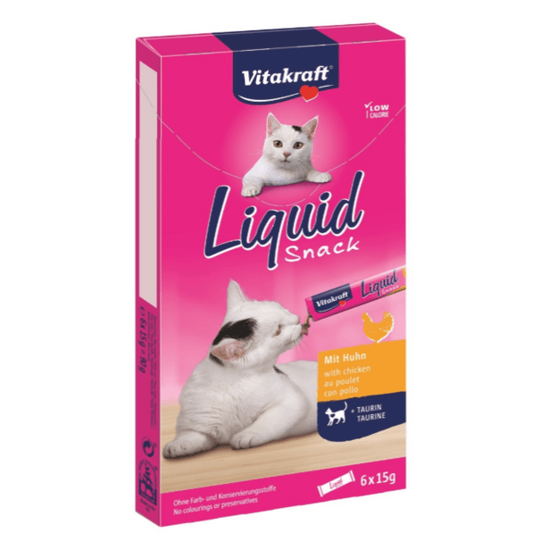 Vitakraft - Cat Liquid-Snack Poultry + Taurin 90gr - (16424)