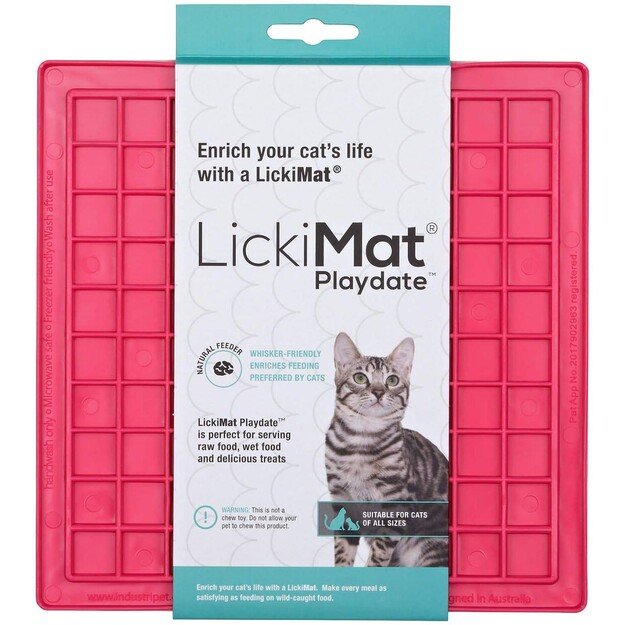 LICKIMAT - Cat Playdate Pink 20X20Cm - (785.5332)