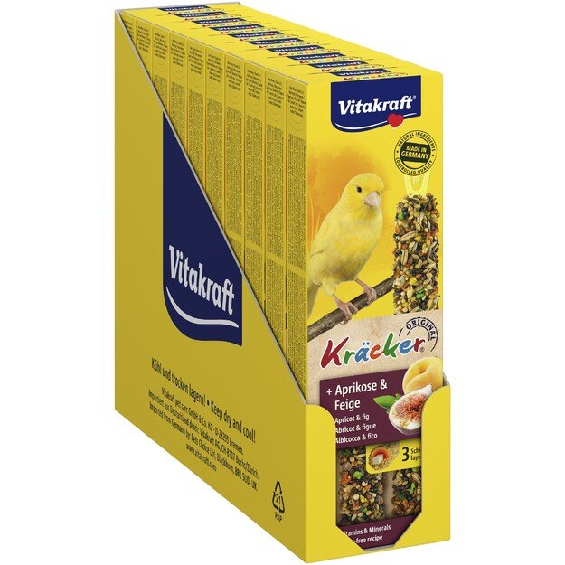 Vitakraft - Bird treats - 10 x Kräcker abricot and fig for canary´s (bundle)