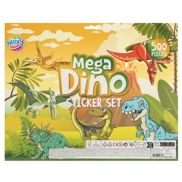 Moxy - Mega Sticker Set Dino (500 pcs) (100081)