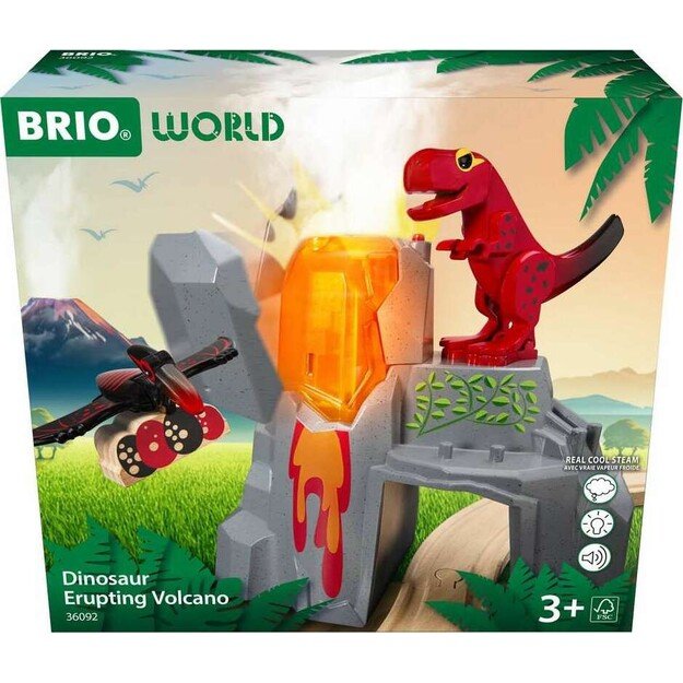 BRIO - Active volcano with dinosaurs - (36092)