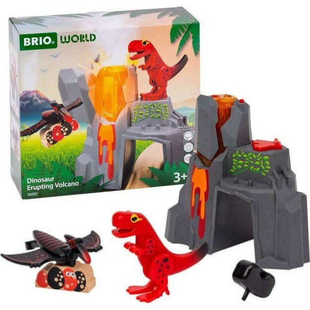 BRIO - Active volcano with dinosaurs - (36092)