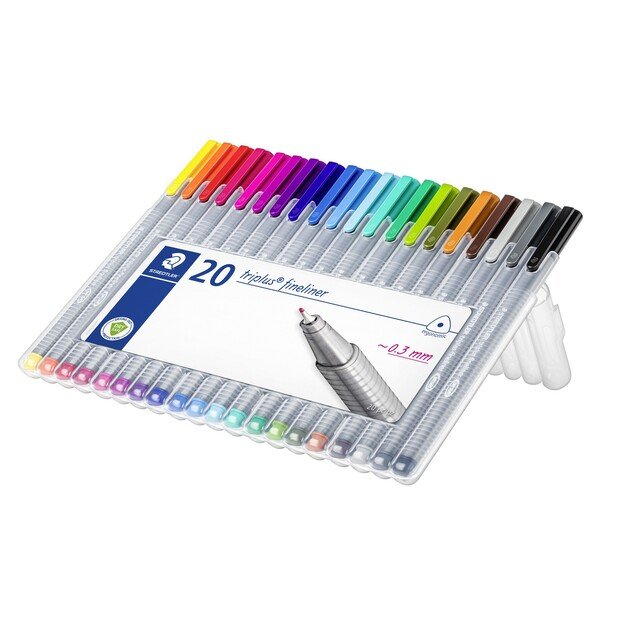 Staedtler - Triplus Fineliner in wallet, 20 pcs (334 SB20)