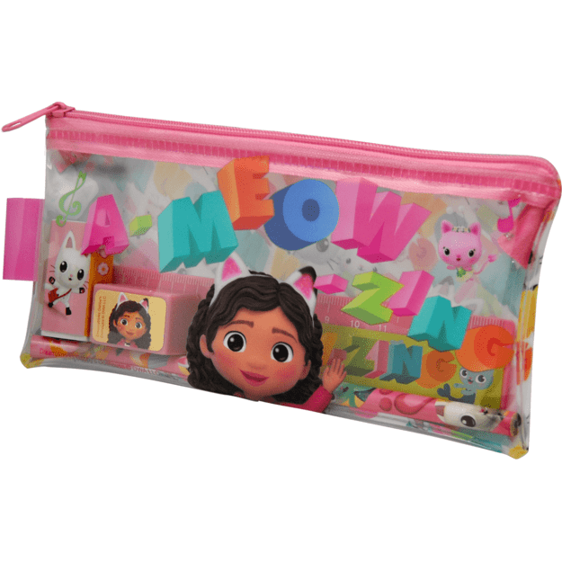 Kids Licensing - Filled Transparent Pencil Case - Gabbys Dollhouse (033708155)