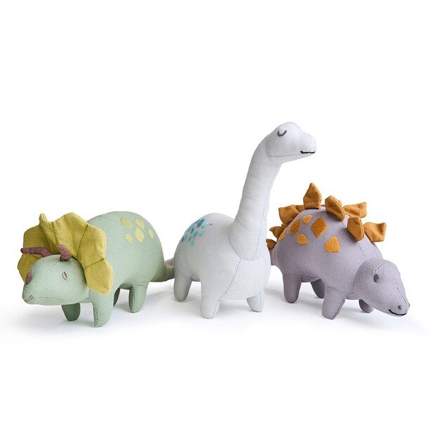 ThreadBear - Soft Toy Dinosaur - Trike the Triceratops 24 cm - (TB4104)