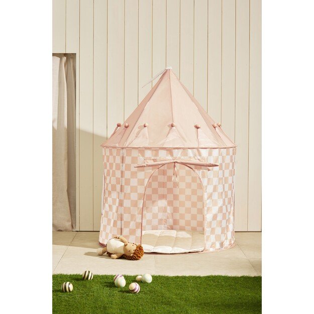 Stars - Play Tent Check Apricot - (1000928)