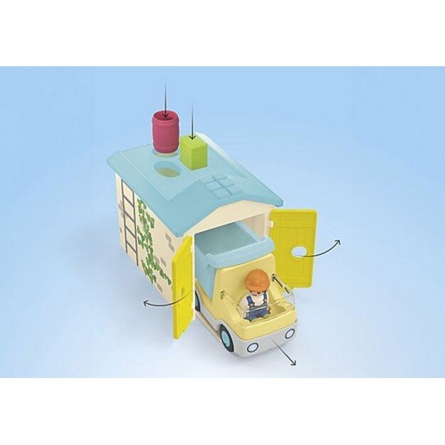 Playmobil - JUNIOR: Construction Truck with Garage  (71686)