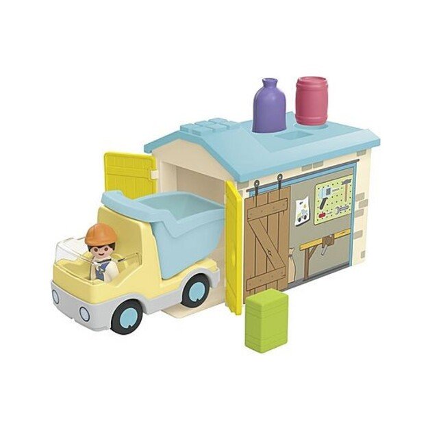 Playmobil - JUNIOR: Construction Truck with Garage  (71686)