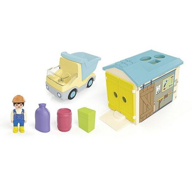 Playmobil - JUNIOR: Construction Truck with Garage  (71686)