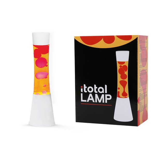 iTotal - Lava Lamp - White, Yellow, Red - 40 cm