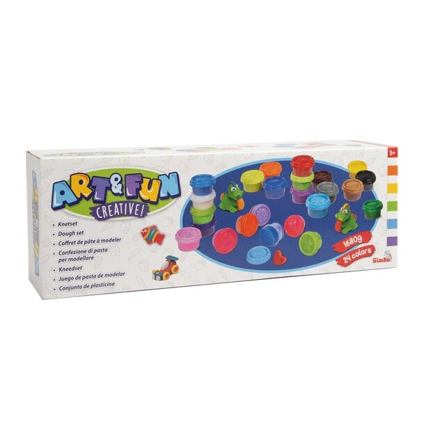 Art & Fun - 24 Dough Pots in 24 Colors (106324528)