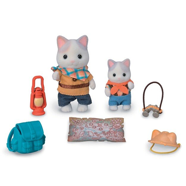 Sylvanian Families - Exciting Discovery Set - Latte Cat Brother & Baby (5763)