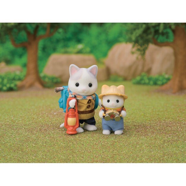 Sylvanian Families - Exciting Discovery Set - Latte Cat Brother & Baby (5763)