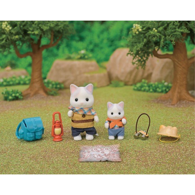 Sylvanian Families - Exciting Discovery Set - Latte Cat Brother & Baby (5763)