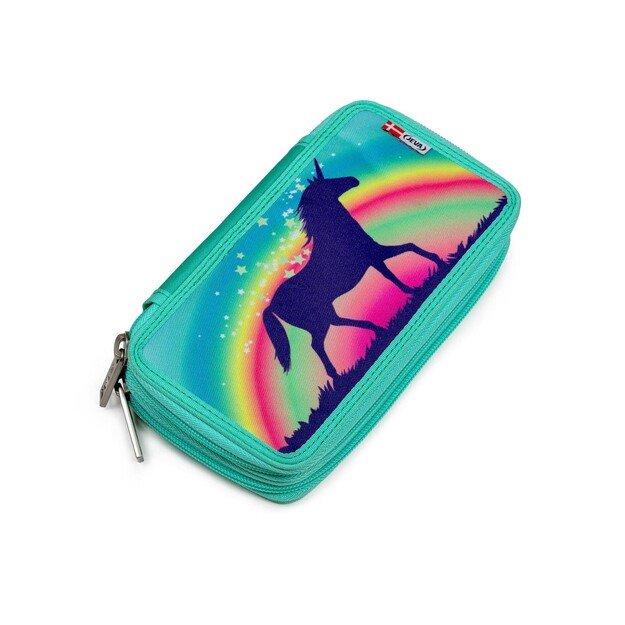 JEVA - Pencil Case TwoZip - Rainbow Unicorn Candy (8865-26)