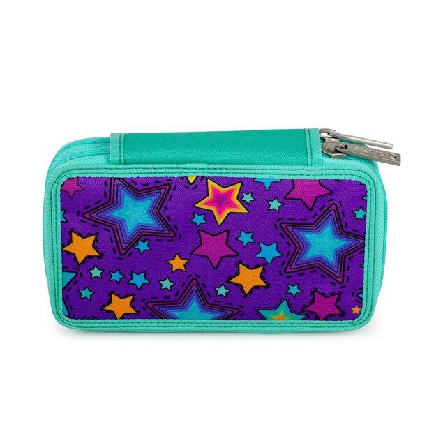 JEVA - Pencil Case TwoZip - Rainbow Unicorn Candy (8865-26)