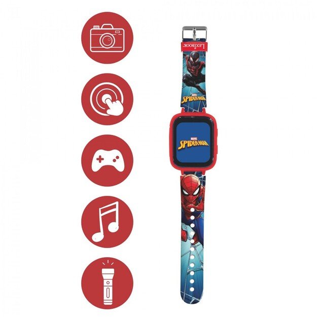 Lexibook - Spider-Man Kids Smartwatch with 8GB memory card (DMW070SP)