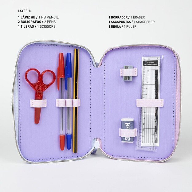 Cerda - Pencil Case With Accessories - Stitch (2700001153)