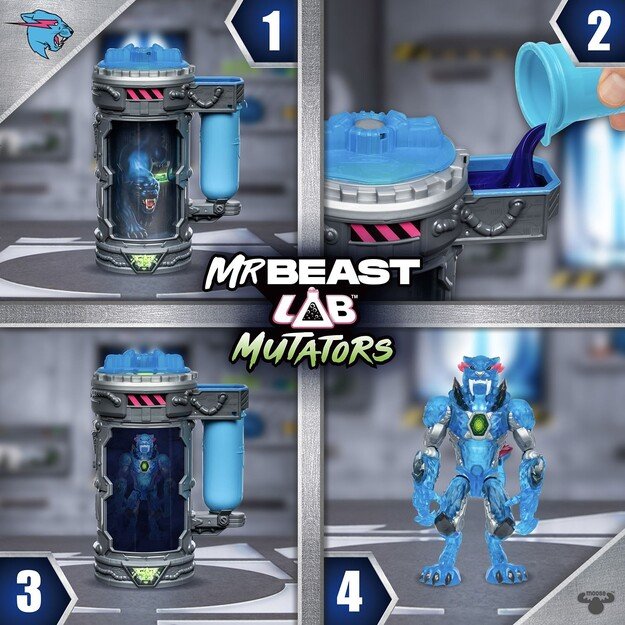 MR. BEAST LAB - Mutator Action Figs -Stealth Panther (20346)