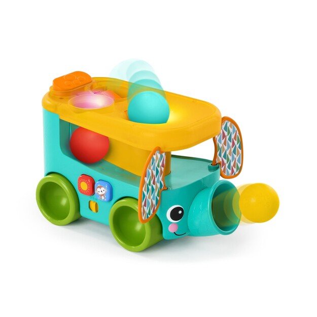 Bright Starts - Pop & Roll Safari Bus™ Ball Play Toy - (BS-16827)