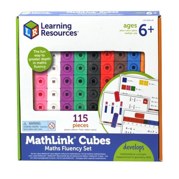 Learning Resources - MathLink® Cubes - Maths Fluency Set (LSP4299-SCA)