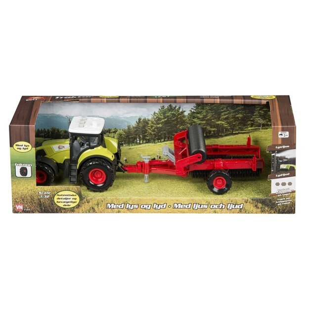 Bull - Tractor with large trailer 1:32, assorted (41856)